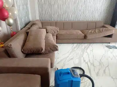 Химчистка дивана из искусственной замши